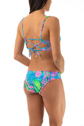 BIKINI FERRETTO DONNA  AZZURRO 823I28 52P MULTICOLOR LULI FAMA